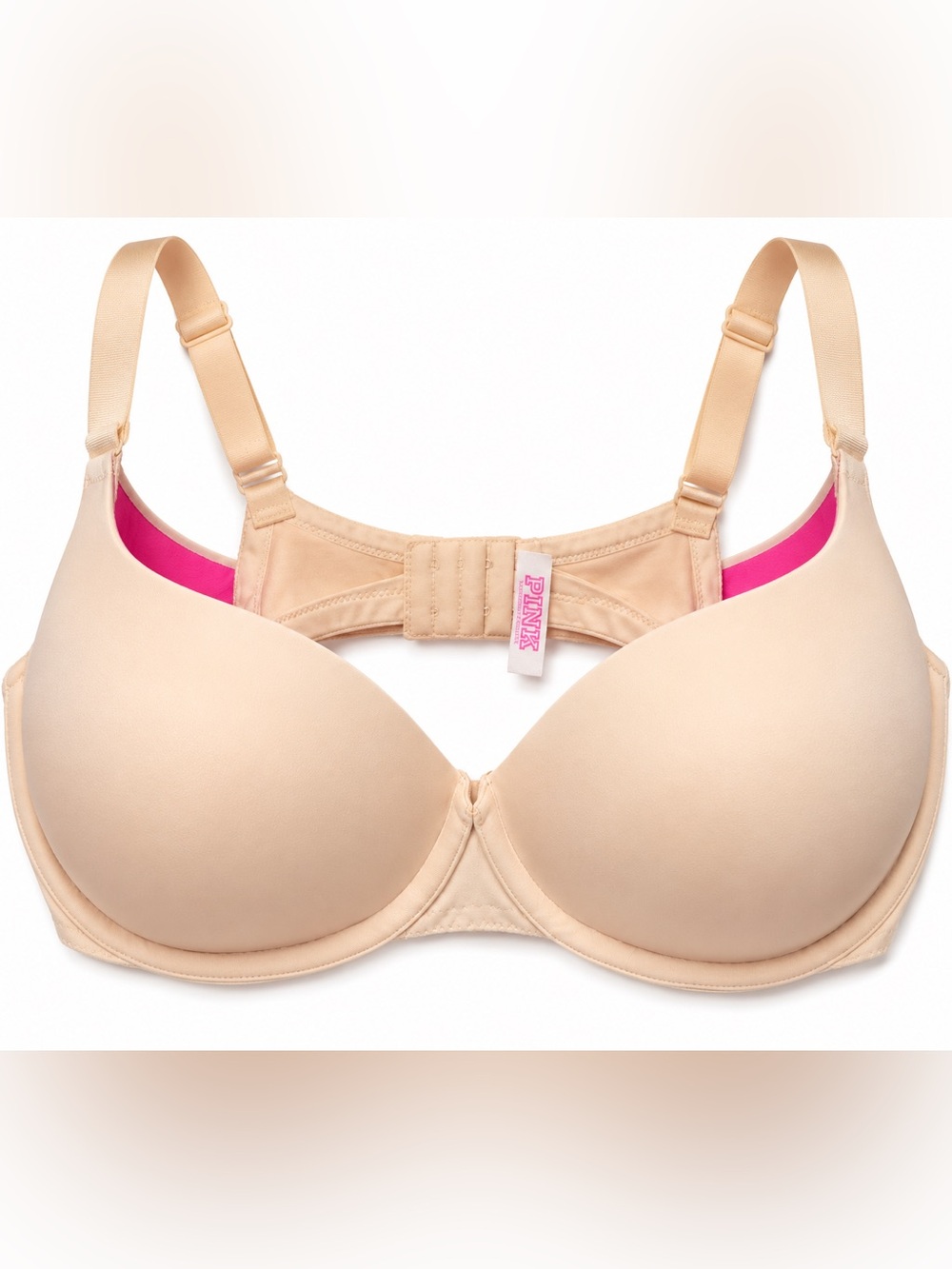 Victoria’s Secret PINK Wear Everywhere Bra 42DDD Nude Lightly Lined T-Shirt